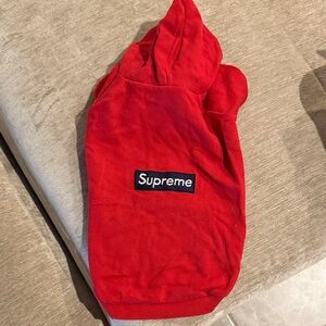 Supreme Red Hoodie with Logo